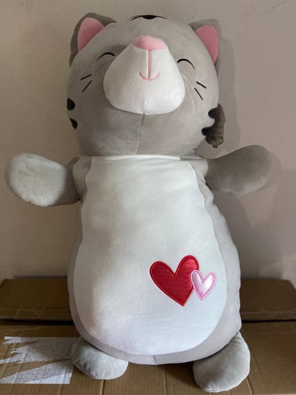 Squishmallow Hugmee Carson the Cat 26” RARE HTF NWT